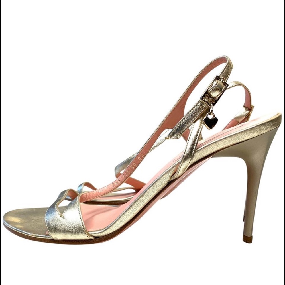 Escada sandals with heart charms